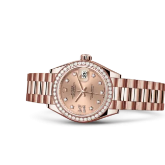 【Super Clone】RLX  Lady-Datejust 28mm 279135RBR Rose Diamond Dial Jubilee Bracelet