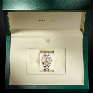 【Super Clone】RLX  Lady-Datejust 28mm 279135RBR Rose Diamond Dial Jubilee Bracelet