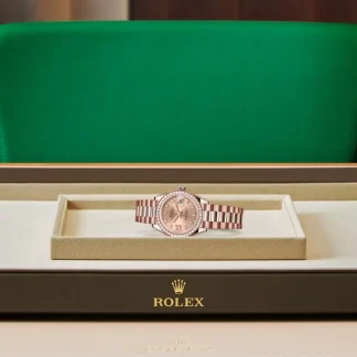 【Super Clone】RLX  Lady-Datejust 28mm 279135RBR Rose Diamond Dial Jubilee Bracelet