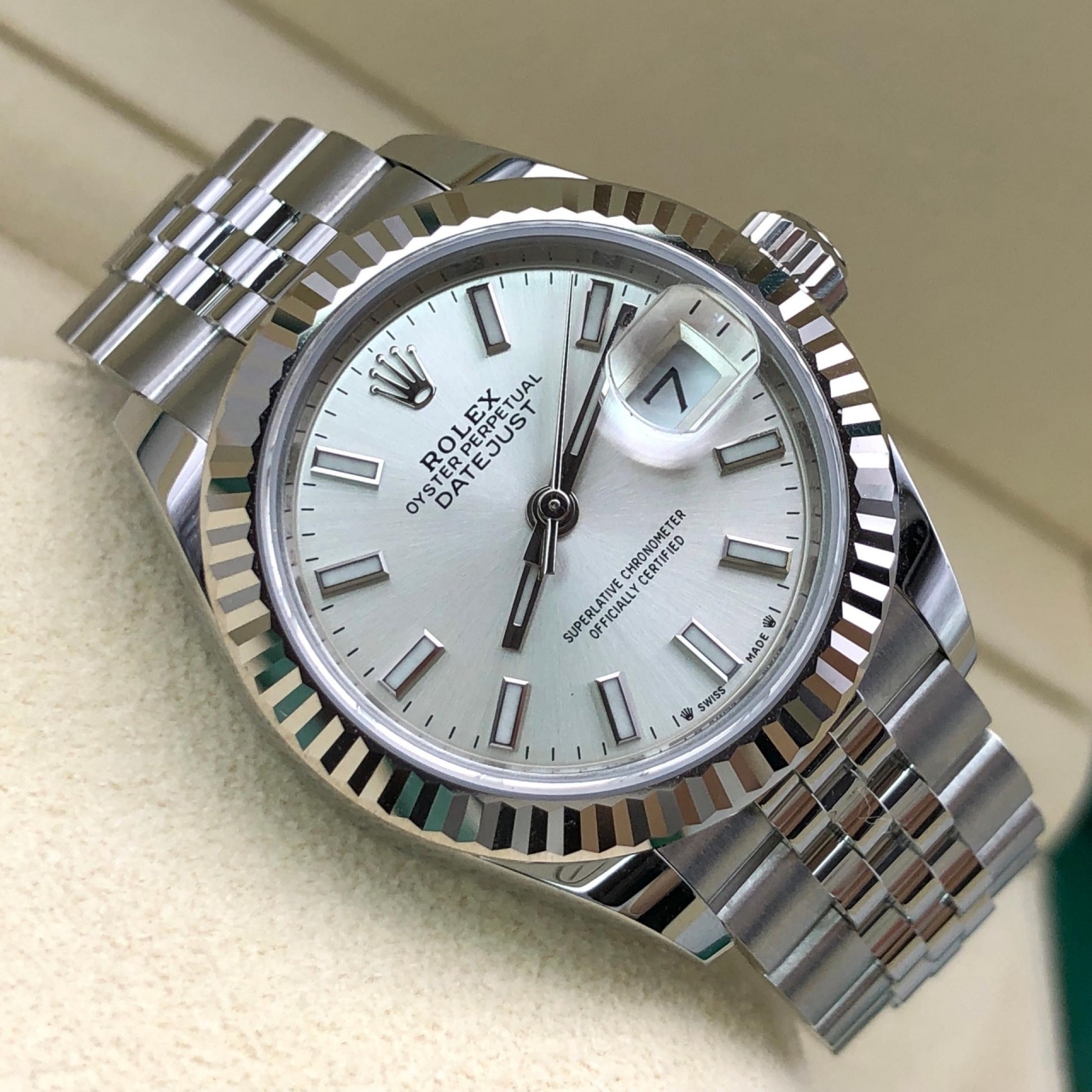 【Super Clone】RLX Lady-Datejust 28mm 279174 Silver Dial Oyster Bracelet