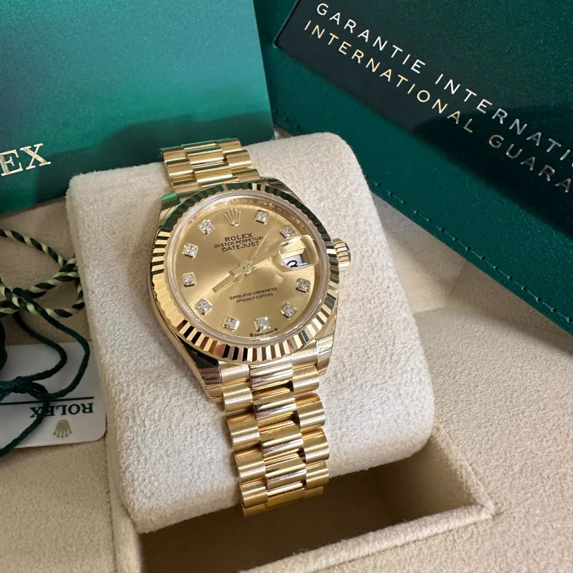 【Super Clone】RLX Lady-Datejust 28mm 279178 Champagne Diamonds Dial