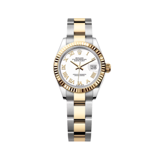 【Super Clone】RLX Lady-Datejust 28mm 279173 White Roman Dial Oyster Bracele