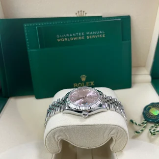 【Super Clone】RLX Lady-Datejust 28mm 279174 Pink Diamond Dial Oyster Bracelet