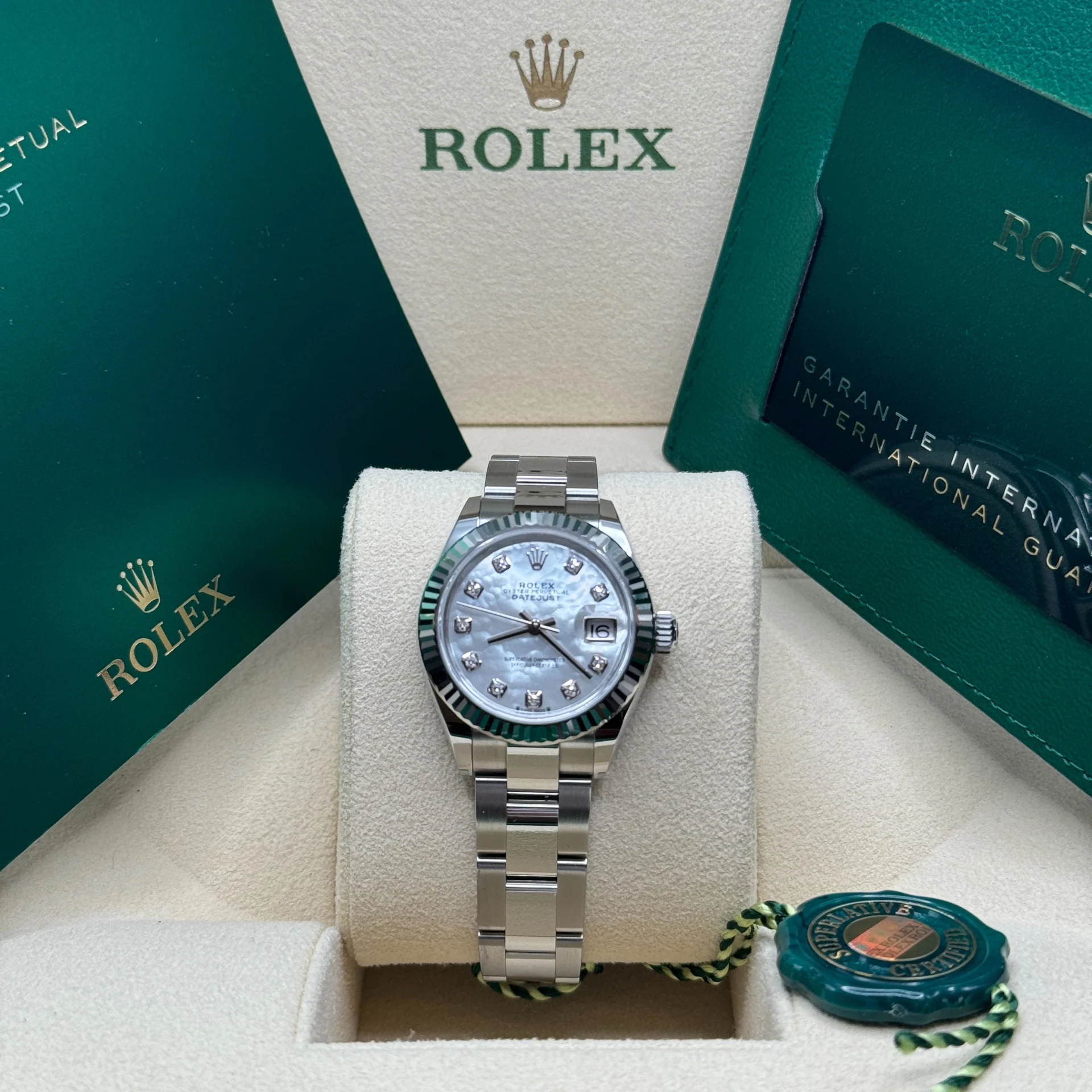 【Super Clone】RLX Lady-Datejust 28mm 279174 Mother Of Pearl Diamond Dial Oyster Bracelet