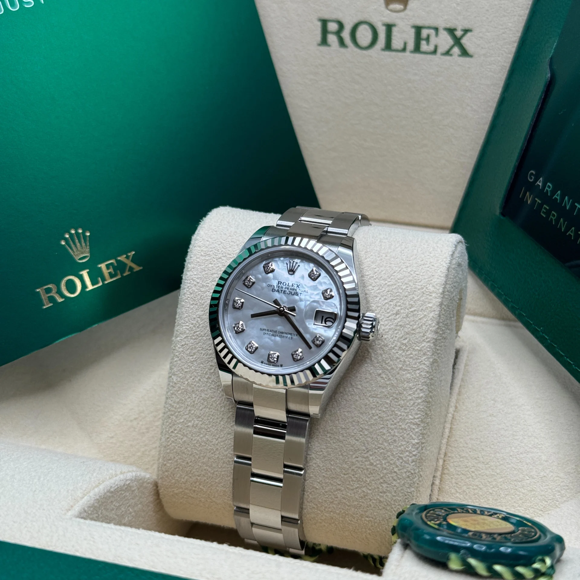 【Super Clone】RLX Lady-Datejust 28mm 279174 Mother Of Pearl Diamond Dial Oyster Bracelet