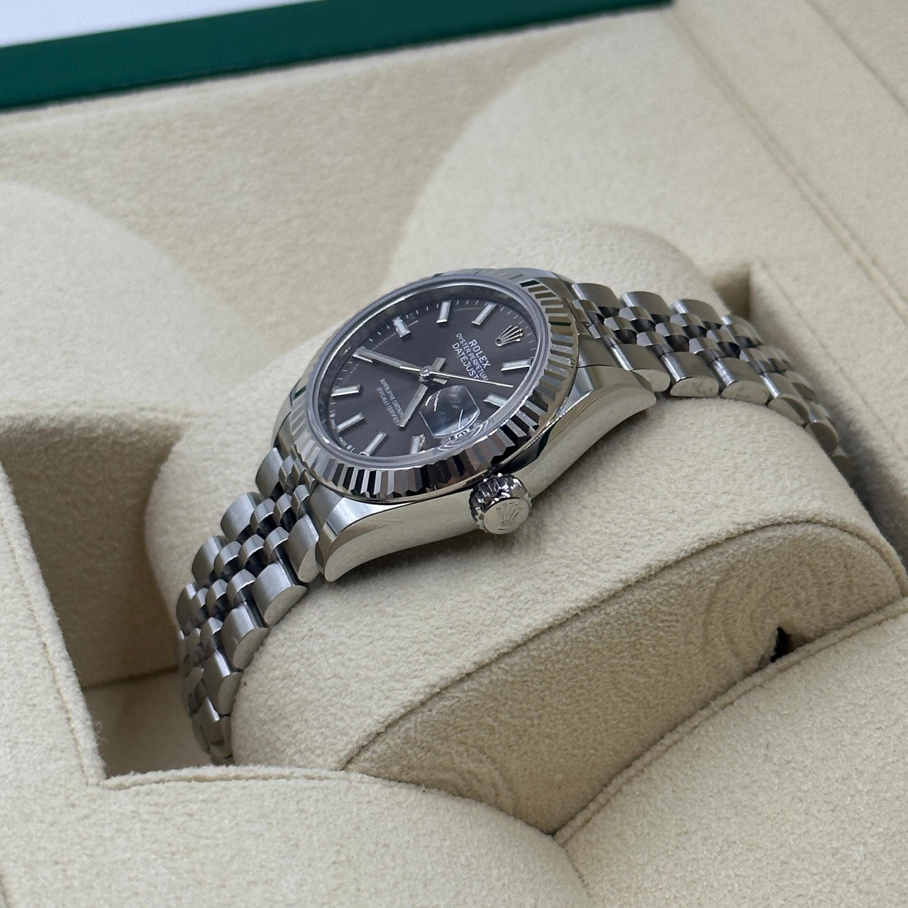 【Super Clone】RLX Lady-Datejust 28mm 279174 Dark Grey Dial Oyster Bracelet