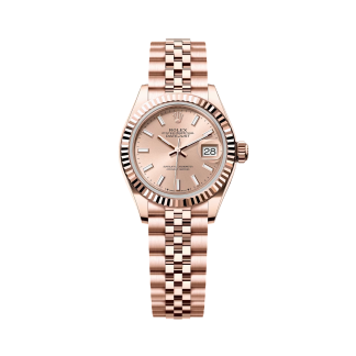 【Super Clone】RLX Lady-Datejust 28mm 279175 Rose Dial President Everose Gold