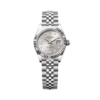 【Super Clone】RLX Lady-Datejust 28mm 279174 Silver Diamond Dial Oyster Bracelet