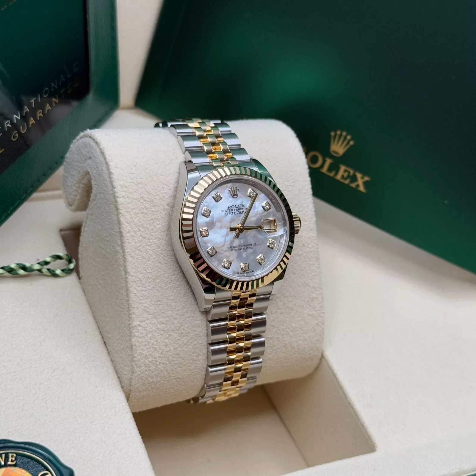 【Super Clone】RLX Lady-Datejust 28mm 279173 Mother of Pearl Diamond Dial Oyster Bracelet