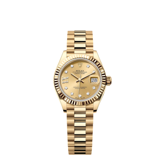 【Super Clone】RLX Lady-Datejust 28mm 279178  Champagne Diamond Dial