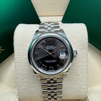 【Super Clone】RLX Lady-Datejust 28mm  m279160 Oyster Perpetual Dark Grey Dial Oyster Bracelet