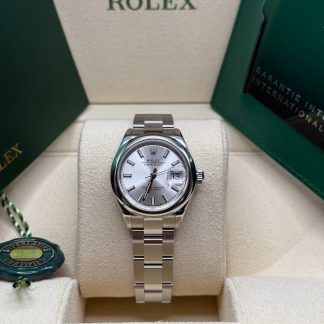【Super Clone】RLX Lady-Datejust 28mm  m279160 Oyster Perpetual Silver Dial Oyster Bracelet