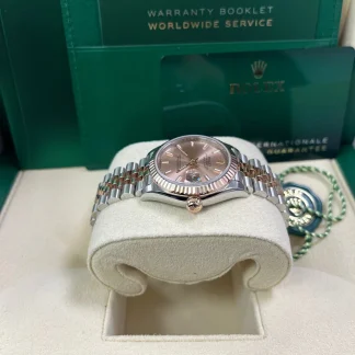 【Super Clone】RLX Lady-Datejust 28mm 279171 Sundust Index Oyster Stainless Steel and Rose Gold
