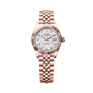 【Super Clone】RLX Lady-Datejust 28mm 279175 Mother-of-Pearl Dial President Everose Gold