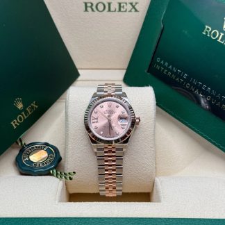 【Super Clone】RLX Lady-Datejust 28mm 279171 Rose-colour Diamond Set Oyster Stainless Steel and Rose Gold