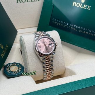 【Super Clone】RLX Lady-Datejust 28mm 279171 Rose-colour Diamond Set Oyster Stainless Steel and Rose Gold