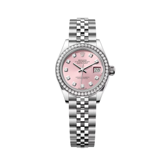 【Super Clone】RLX Lady-Datejust 28mm 279384RBR Pink Dial Oyster Bracelet