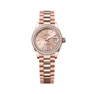 【Super Clone】RLX  Lady-Datejust 28mm 279135RBR Rose Dial Jubilee Bracelet