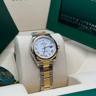 【Super Clone】RLX Lady-Datejust 28mm  279163 White Roman Dial Oyster Bracelet