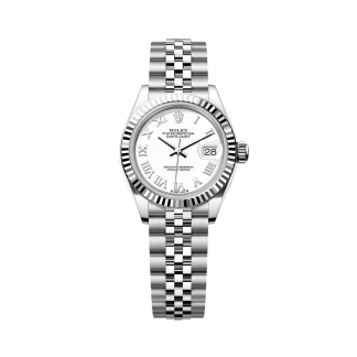 【Super Clone】RLX Lady-Datejust 28mm 279174 White Roman Dial Oyster Bracelet