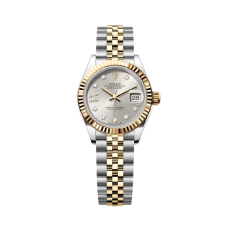 【Super Clone】RLX Lady-Datejust 28mm 279173 Silver Diamond Dial Oyster Bracelet