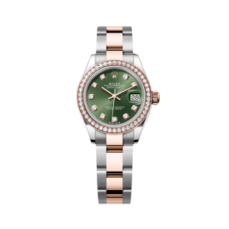 【Super Clone】RLX Lady-Datejust 28mm 279381RBR Green Diamond Dial Oyster Bracelet