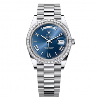【Super Clone】RLX Day-Date 40mm 228396TBR-0026 Blue Roman Dial