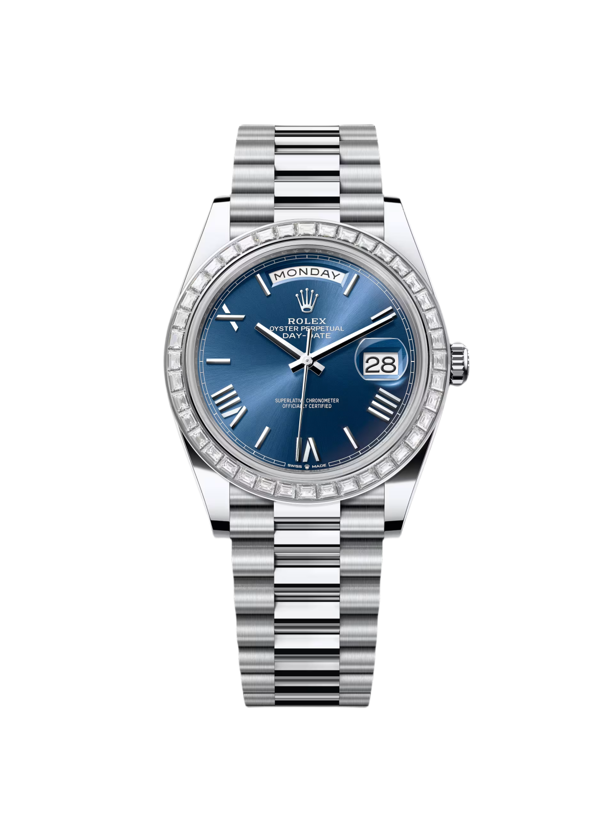【Super Clone】RLX Day-Date 40mm 228396TBR-0026 Blue Roman Dial
