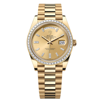 【Super Clone】RLX Day-Date 40mm 228398TBR-0002 Champagne Dial President Watch
