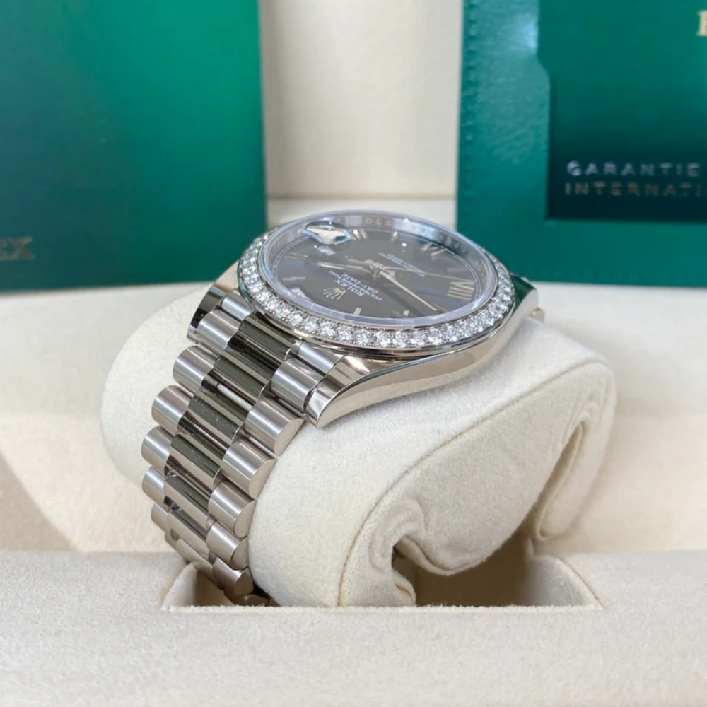 【Super Clone】RLX  Day-Date 40mm 228349RBR-0005 Bright Blue Dial President Bracelet