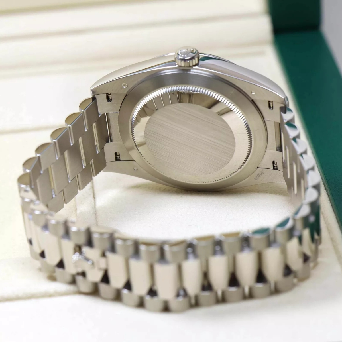 【Super Clone】RLX  Day-Date President 40mm Platinum Ice Blue Baguette Dial - 228236