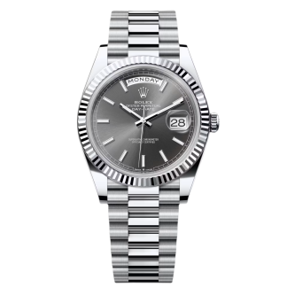 【Super Clone】RLX  Day-Date 40mm Slate Diamonds Dial  228236-0013