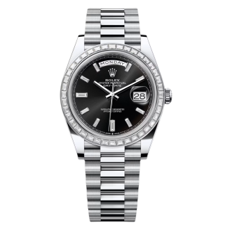 【Super Clone】RLX Day-Date 40mm 228396TBR-0012 Black Diamond Dial
