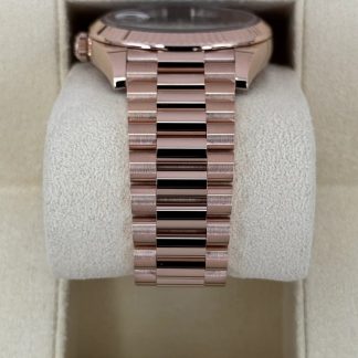 【Super Clone】RLX  Day-Date President 40mm Everose Gold Slate Roman Ombre Smoke Dial - 228235