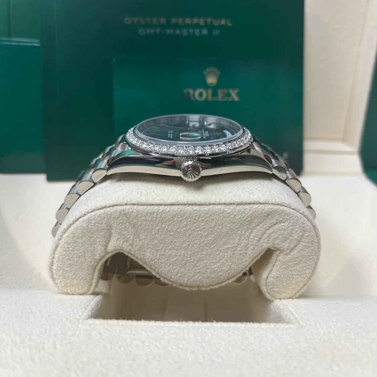 【Super Clone】RLX  Day-Date 40mm 228349RBR-0030 Olive Green Dial President Bracelet
