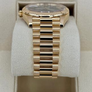 【Super Clone】RLX  Yellow Gold President Day Date 40mm Green Roman Ombre Dial - 228238