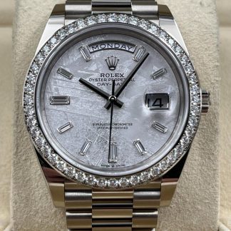 【Super Clone】RLX  Day-Date 40mm 228349RBR-0040 Meteorite Dial President Bracelet