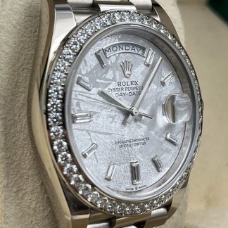 【Super Clone】RLX  Day-Date 40mm 228349RBR-0040 Meteorite Dial President Bracelet