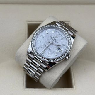 【Super Clone】RLX  Day-Date 40mm 228349RBR-0040 Meteorite Dial President Bracelet