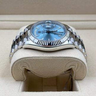 【Super Clone】RLX  Day-Date President 40mm Platinum Ice Blue Index Dial - 228236