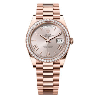 【Super Clone】RLX  Day-Date 40mm Sundust Roman Dial 228345rbr-0008