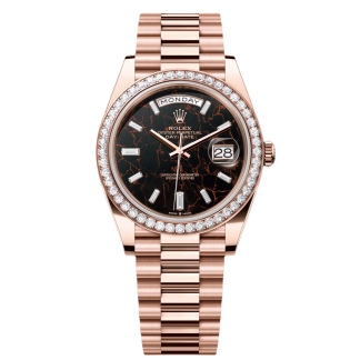 【Super Clone】RLX  Day-Date 40mm Eisenkiesel / Diamonds Dial 228345rbr-0016