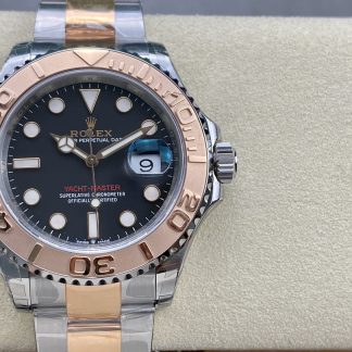 【Super Clone】Rolex Yacht-Master 126621 EverRose Gold Black Dial 40MM Mens Replica Watch