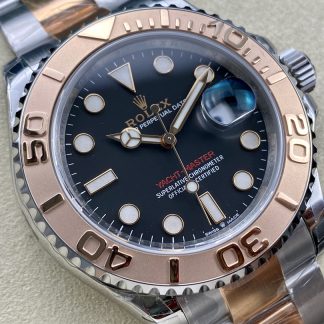 【Super Clone】Rolex Yacht-Master 126621 EverRose Gold Black Dial 40MM Mens Replica Watch