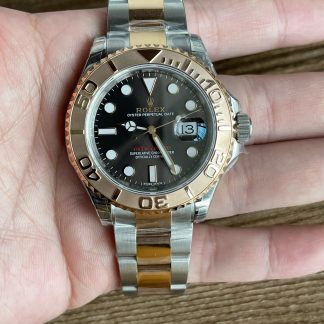 【Super Clone】Rolex Yacht-Master 126621 EverRose Gold Black Dial 40MM Mens Replica Watch