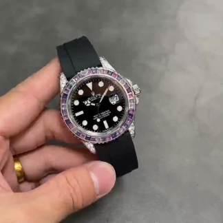【Super Clone】Rolex Yacht Master 40 Gem Set 126679SABR 0002 Black Dial Watch