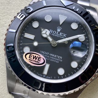 【Super Clone】Rolex Yacht Master Black Dial Titanium 226627 0001 42mm Men's Watch