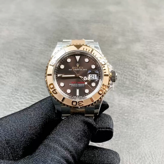 【Super Clone】Rolex Yacht Master II 116621 Chocolate Dial Rose Gold 40mm Mens Replica Watch