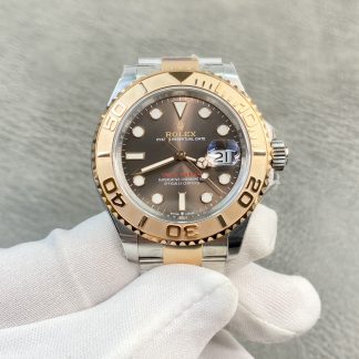 【Super Clone】Rolex Yacht Master II 116621 Chocolate Dial Rose Gold 40mm Mens Replica Watch