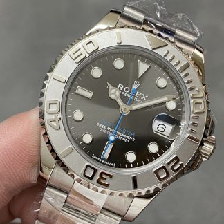 【Super Clone】Rolex Yacht-Master 37 Automatic Slate Grey Dial Platinum Bezel Steel M268622 0002 Women's Watch